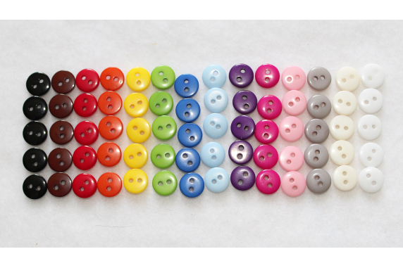 70 Small Buttons, 9 mm Resin Buttons, Wholesale Bulk Buttons, Sewing