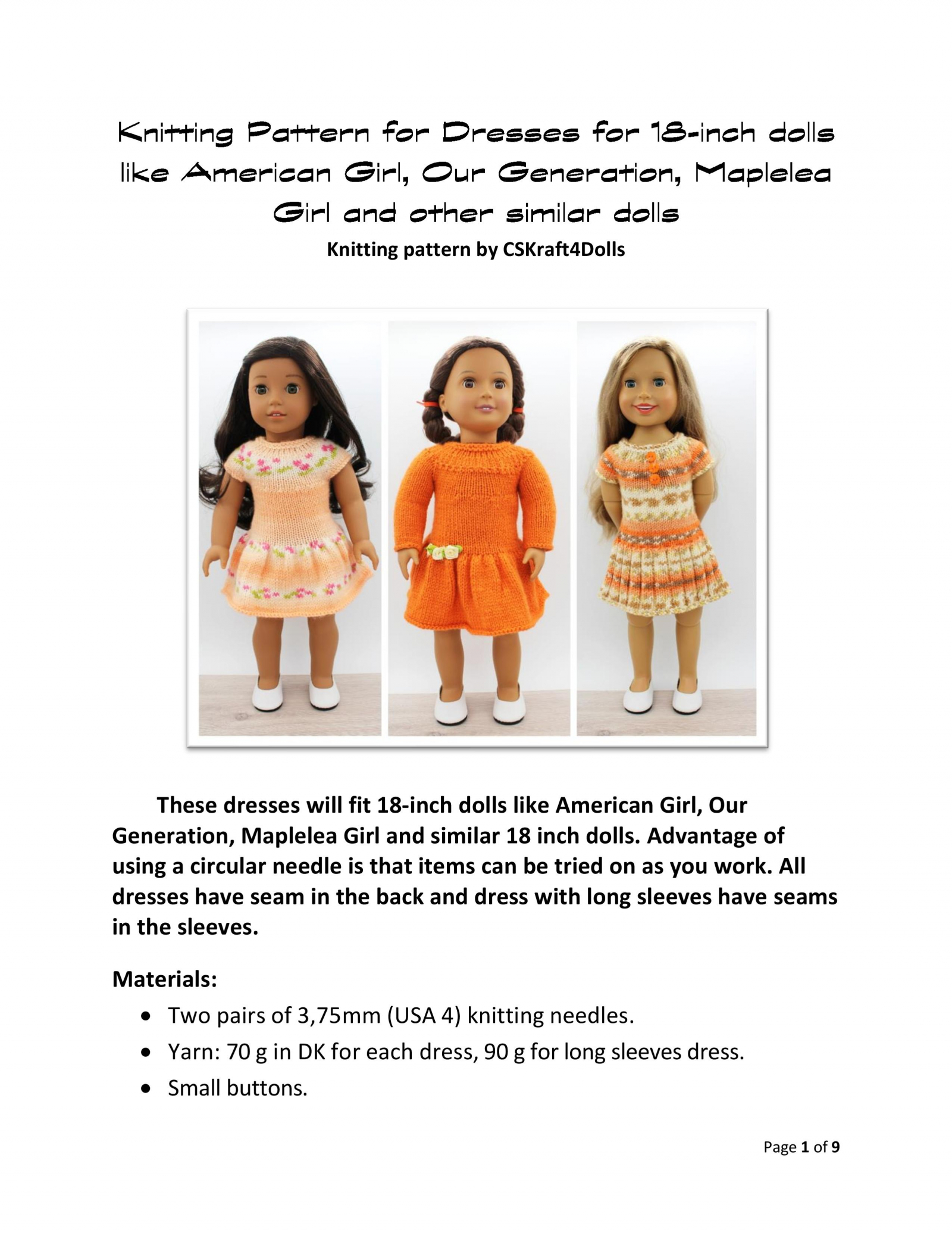 Maplelea Chalet Chic Sweater for 18 Dolls